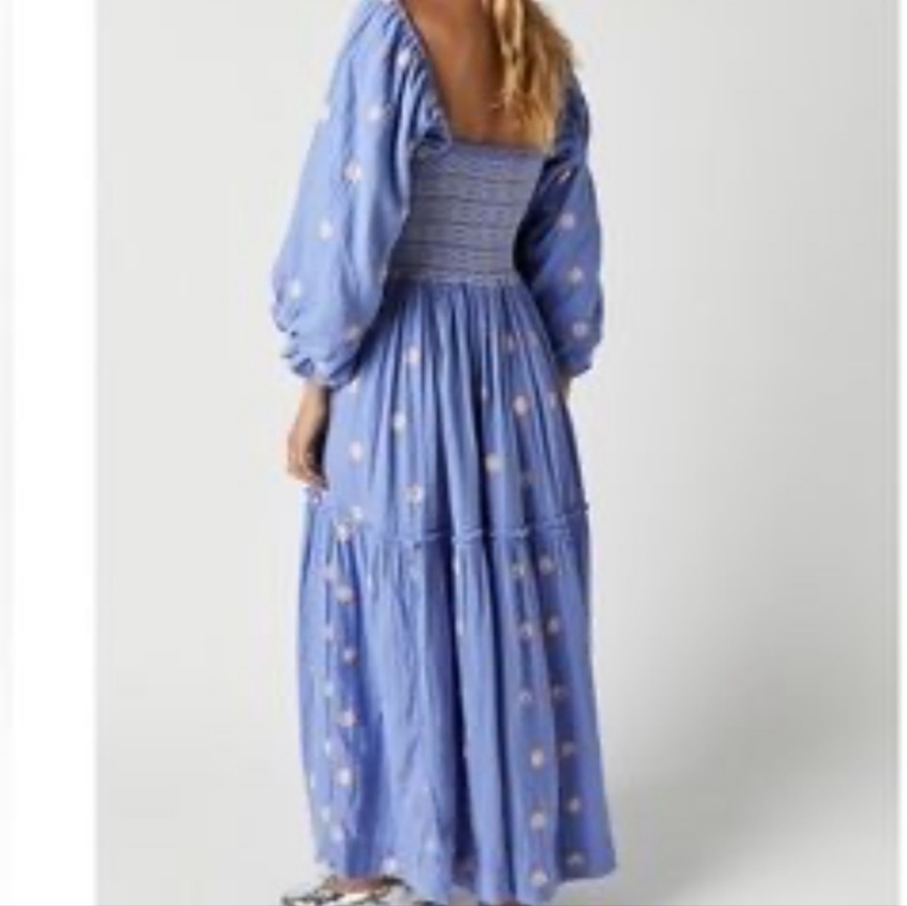 Free People Dahlia Embroidered Dress